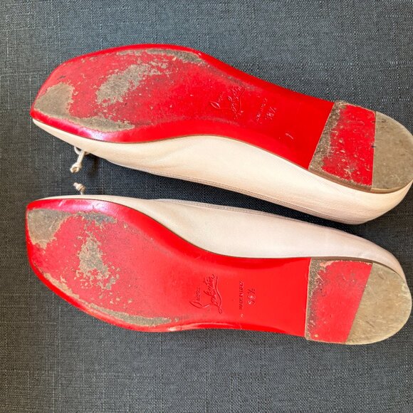 Louboutin leather ballet flat - Picture 5 of 6